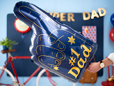 Foil balloon #1 Dad, 44 x 82 cm, mix