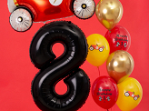 Foil Balloon Number ''8'', 86cm, black