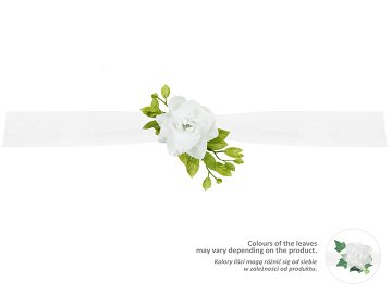 Tulle garland, white, 1.7m