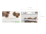 Decorative Rosettes, Brown, 20-30cm (1 pkt / 3 pc.)