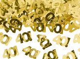 Metallic confetti, number 40, 15g