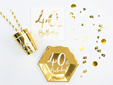 Metallic confetti, number 40, 15g