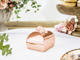 Boxes, rose gold, 6x6x5.5cm (1 pkt / 10 pc.)