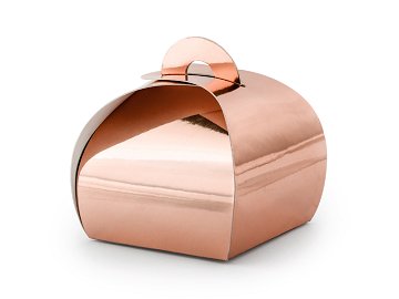 Boxes, rose gold, 6x6x5.5cm (1 pkt / 10 pc.)