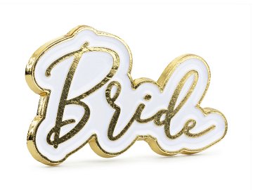 Enamel pin Bride, 3.5x2cm