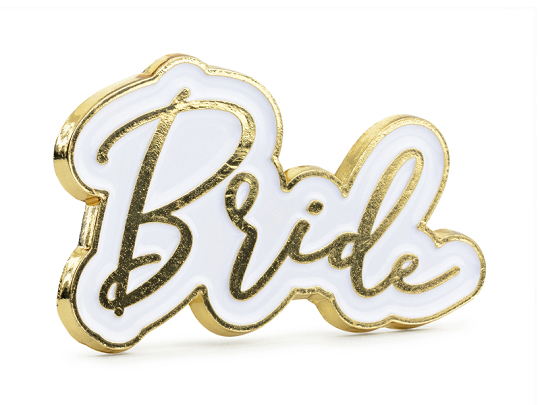Enamel pin Bride, 3.5x2cm