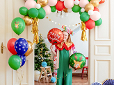 Balloons 30 cm Merry Christmas, mix (1 pkt / 6 pc.)