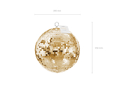 Disco mirror ball, champagne gold, 30 cm