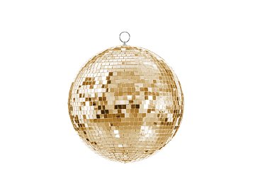 Disco mirror ball, champagne gold, 30 cm