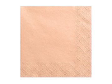 3-layer napkins, salmon, 33 x 33 cm. (1 pkt / 20 pc.)
