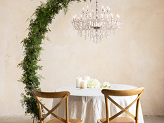Metal chandelier stand, gold, 135x230 cm