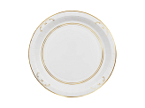 Paper Plates with Ornament, White, 23cm (1 pkt / 6 pc.)