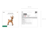 Standing Foil Balloon Reindeer, 65 x 105 cm, mix