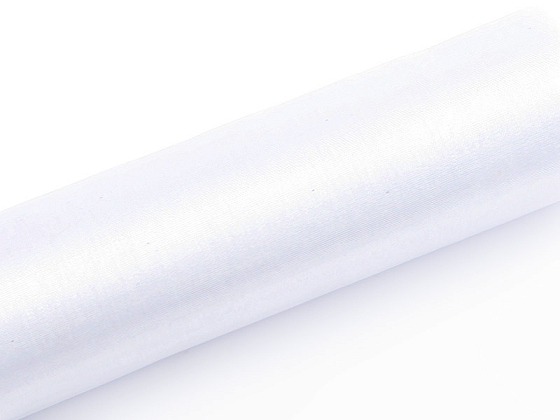 Organza Plain, white, 0.16 x 9m (1 pc. / 9 lm)
