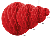 Honeycomb Ball, red, 20cm