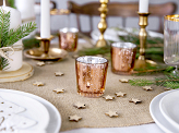 Candle holder, rose gold, 6cm (1 pkt / 4 pc.)
