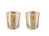 Candle holder, rose gold, 6cm (1 pkt / 4 pc.)