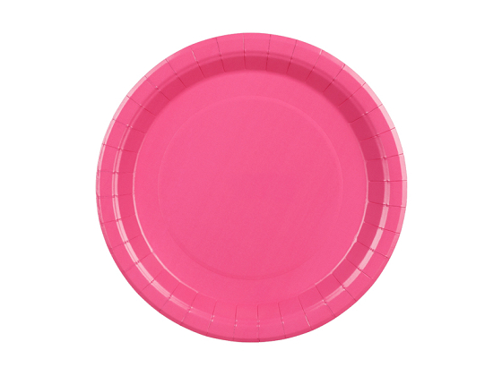 Paper Plates, dark pink, 23 cm (1 pkt / 6 pc.)