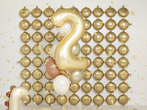 Foil Balloon Number '2', 86 cm, gold