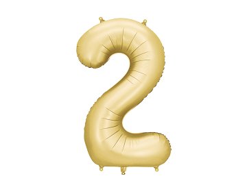Foil Balloon Number '2', 86 cm, gold