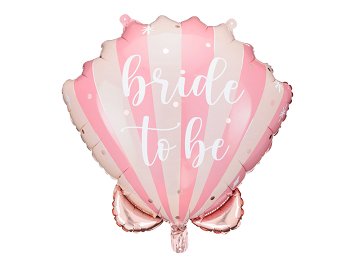 Foil balloon Seashell Bride to be, 52x50 cm, mix