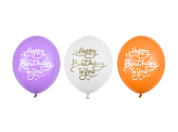 Balloons 30 cm, Happy Birthday To You, mix (1 pkt / 50 pc.)