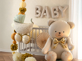 Foil Balloon Baby, 140x43 cm, beige