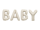 Foil Balloon Baby, 140x43 cm, beige