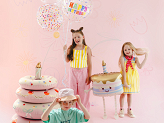 Bubble balloon Happy Birthday, 60 cm, transparent