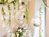 Glass balls - candleholder, 10cm (1 pkt / 4 pc.)