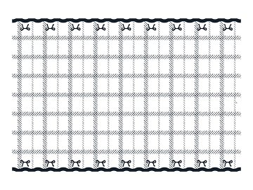 Tablecloth with bows, color mix, 180x120 cm