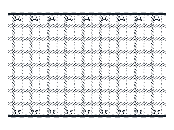 Tablecloth with bows, color mix, 180x120 cm