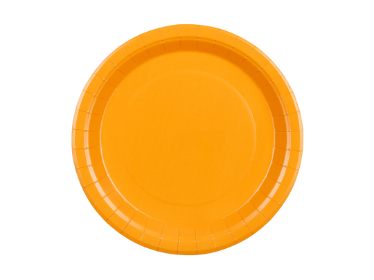 Paper Plates, light orange, 23 cm (1 pkt / 6 pc.)