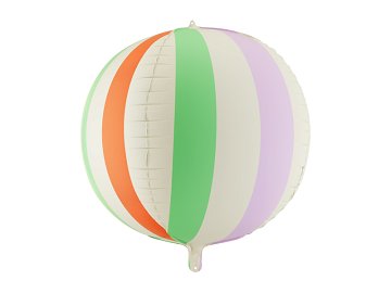 Foil balloon Striped Ball, 75 cm, mix