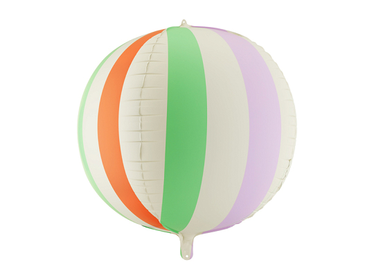 Foil balloon Striped Ball, 75 cm, mix
