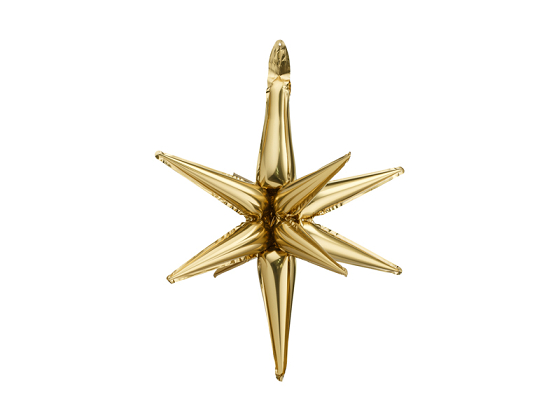 3D foil balloon Star, 70cm, gold