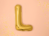Foil Balloon Letter ''L'', 35cm, gold