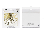 Paper decorations - Spiderwebs, gold (1 pkt / 3 pc.)