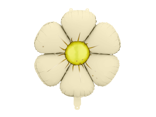 Foil balloons for Daisy garlands, diameter 65 cm, cream (1 pkt / 4 pc.)