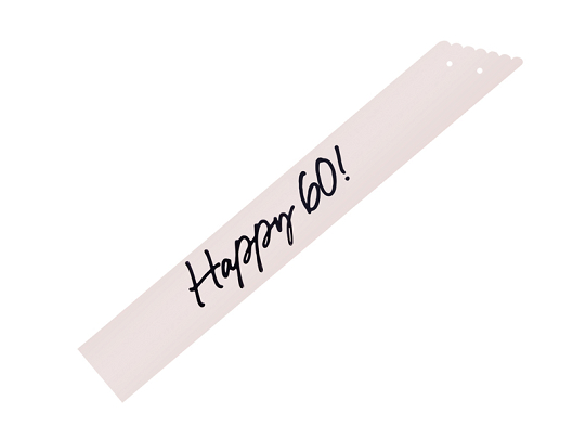 Happy 60 Sash, cream, 76 cm