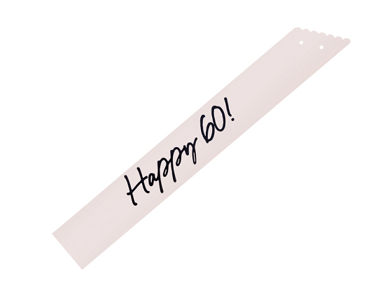 Happy 60 Sash, cream, 76 cm