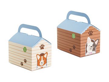 Decorative cake boxes - Doghouse (1 pkt / 6 pc.)