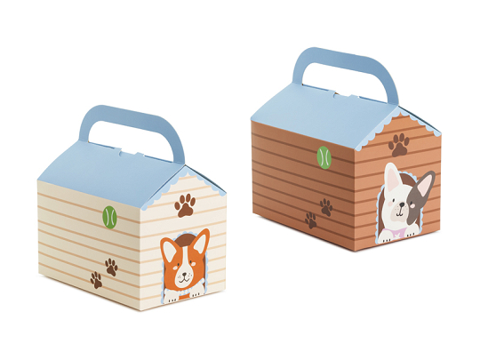 Decorative cake boxes - Doghouse (1 pkt / 6 pc.)
