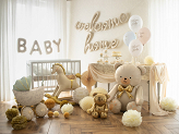 Foil Balloon Bear, 75x84 cm, cream