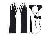 Cat Costume, black, one size for adults