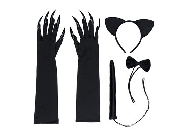 Cat Costume, black, one size for adults