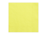 Napkins, 3 layers, yellow, 33x33cm (1 pkt / 20 pc.)