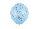 Balloons 30cm, Dots, Pastel Baby Blue (1 pkt / 6 pc.)