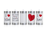 Wedding cans, 14 x 7cm (1 pkt / 5 pc.)