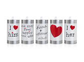 Wedding cans, 14 x 7cm (1 pkt / 5 pc.)
